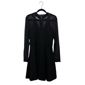 MARC BY MARC JACOBS JAYDEN SHEER-UNDERLAY SUSPENDER-STRAP DRESS